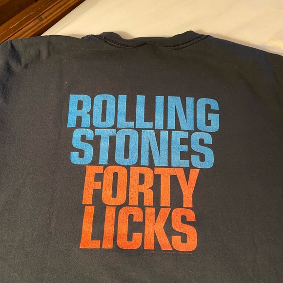 Rolling StonesForty Licks Black Concert T-Shirt - Size XL - Picture 2 of 3